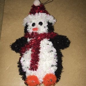 Tinsel Penguin Decoration